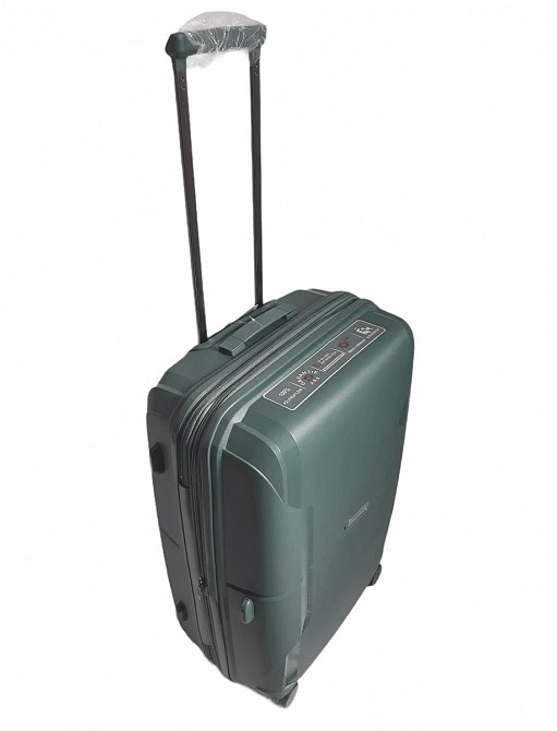 Валіза пластикова AIRTEX 245 середня 67 см сіро-синя Київ - фото 2