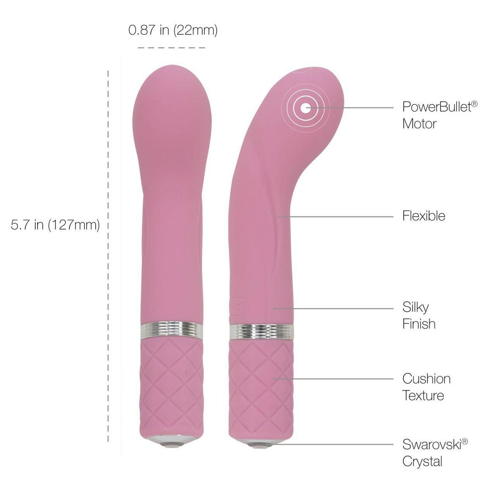 Роскошный вибратор Pillow Talk - Racy Pink с кристаллом Сваровски для точки G, подарочная упаковка Sex Aura Киев - изображение 8