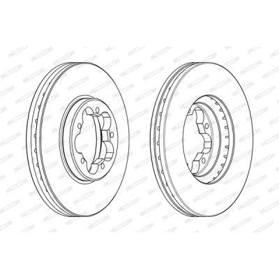 Гальмівний диск FERODO DDF2469 Вінниця - фото 1