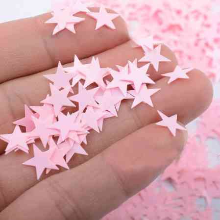 Конфетти Звездочки на праздник жесткий 15 г 1 см розовый Киев