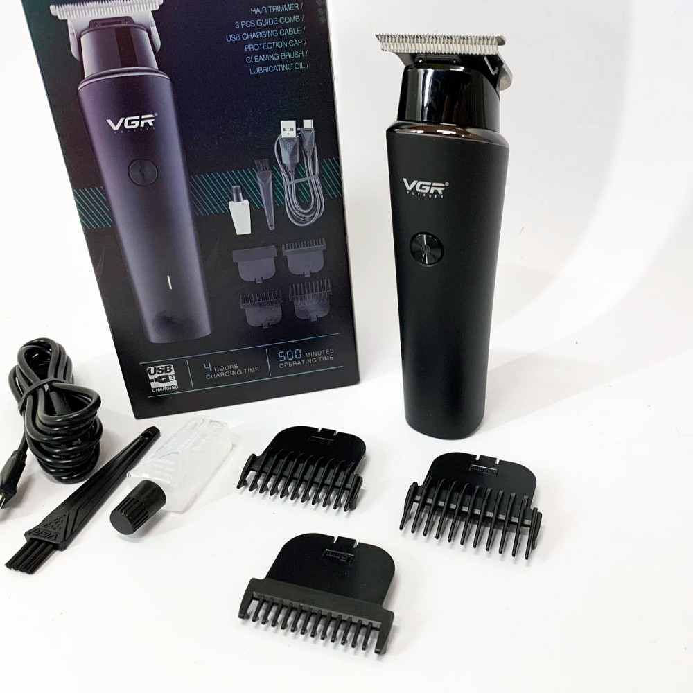 Профессиональная окантовочная машинка для стрижки волос, Электрическая машинка для стрижки с насадками TI-32 Ивано-Франковск - изображение 4