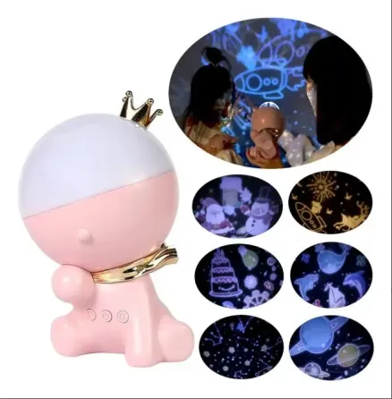 Проектор - ночник с вращением 360°, 12 сменных слайдов, LED настольная лампа Коломыя