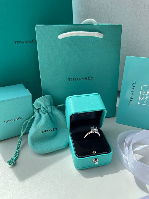 Tiffany / Тіффані подарункове паковання під кільце — коробочка, зовнішня коробочка, пакет, мішечок, протирка для срібла Одеса - фото 2