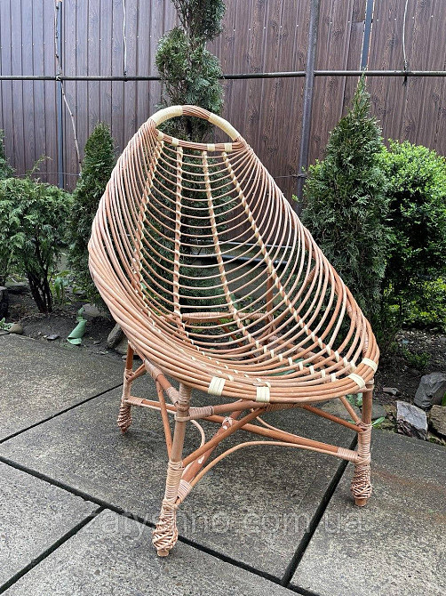 Крісло відпочинкове плетене з лози Київ - фото 3
