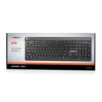 Клавіатура REAL-EL 7085 Comfort Black Вінниця