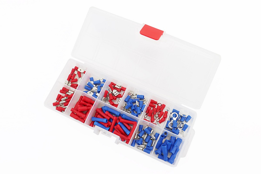 Контакти обжимні 144шт ізольовані для електропроводки TC-9010 Київ - фото 1