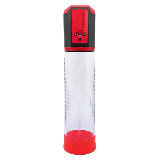 Автоматична вакуумна помпа Men Powerup Passion Enlargement system Red, перезаряджувана, 5 режимів Львів