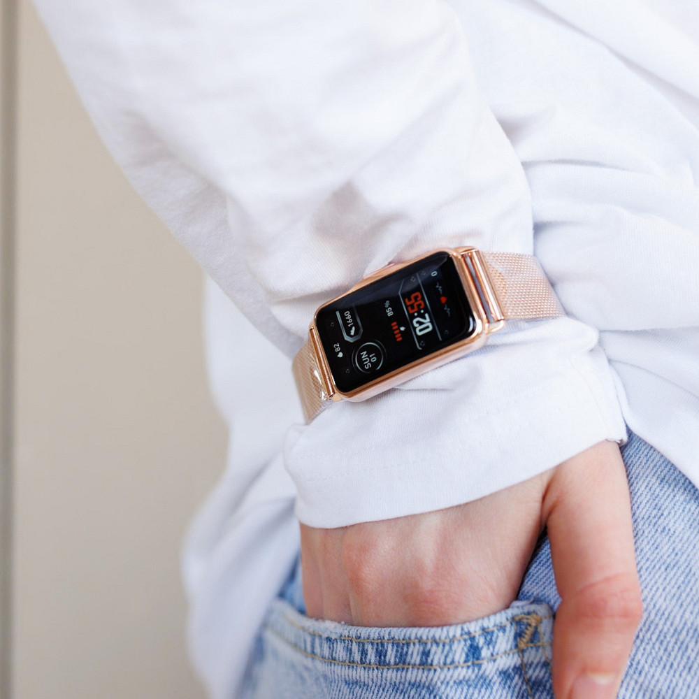 Умные смарт часы Smart Mioband Nano+ Gold (2 ремешка) Винница - изображение 14