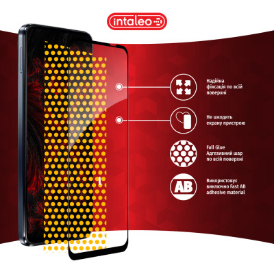 Стекло защитное Intaleo Full Glue Moto G54 Black (1283126582431) Винница - изображение 7