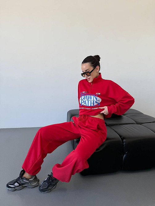 Женский прогулочный костюм двойка турецкая петля-пенье 100% хлопок Одесса - изображение 2