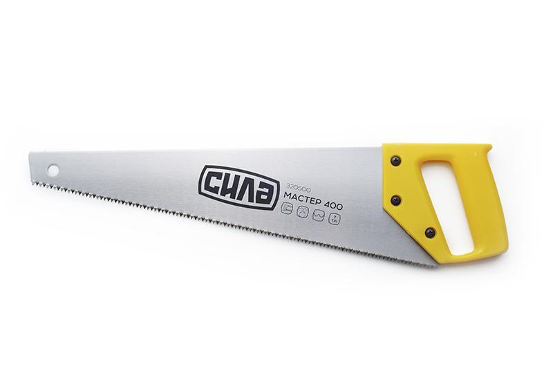 Ножівка по дереву 400 мм з пластиковою рукояткою Стандарт (СИЛА) Харків - фото 1
