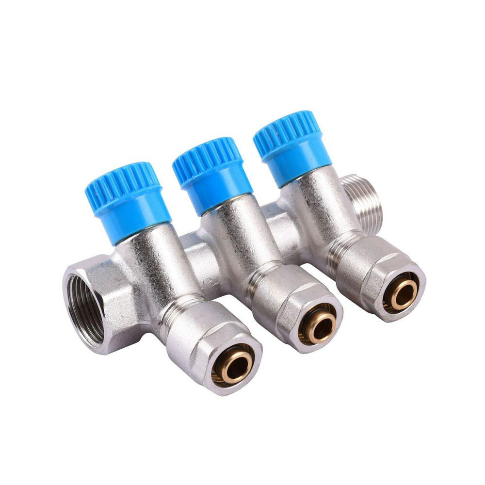 Колектор CRISTAL 3/4Gх1/2*16 - 3-ої (під 35 *) з перекриттям (NM-1016) (000001631) Київ - фото 1