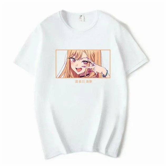 Футболка с аниме принтом Фарфоровая куколка влюбилась Размер оверсайз (S/M/L) Белый AnimeT1071 Днепр - изображение 1