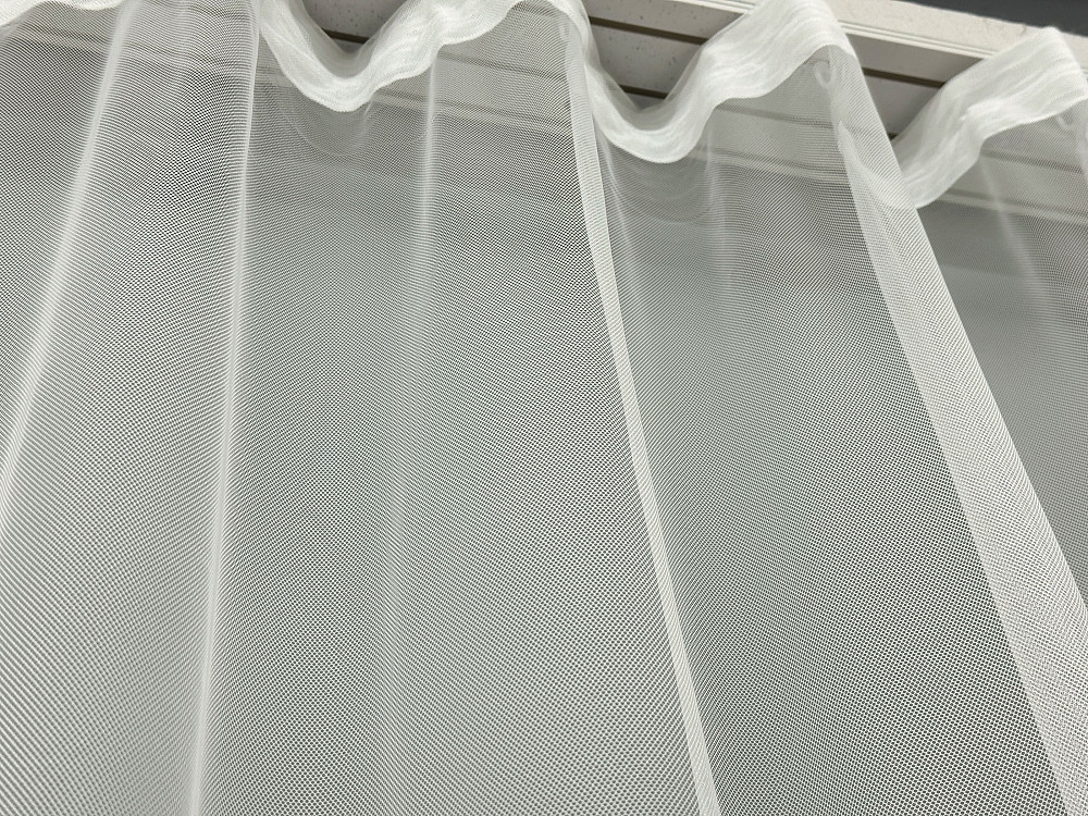 Тюль VR-Textil 1473т Грек-сітка з вишивкою Молочний з бежевим 300х270 см (40-) Київ - фото 7