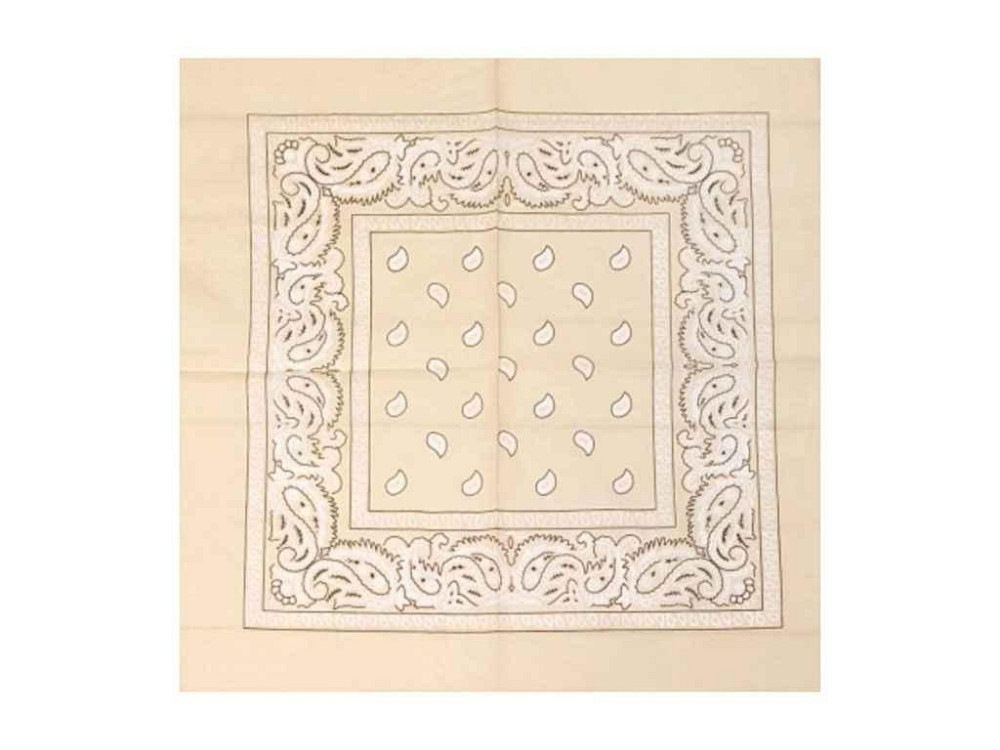 Бандана кремовый классическая арт.1-13 р.55*55 ТМ SHAPKI Киев - изображение 1