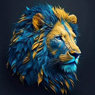 Термонаклейка на одяг трендова Лев Київ - фото 1