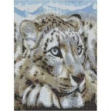 Алмазна мозаїка SANTI "Сніжний барс", 30*40см, шт Київ - фото 1