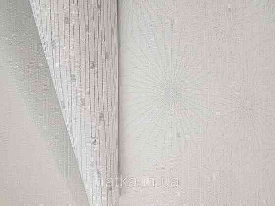 Шпалери вінілові на флізеліні AS creation The Bos 0.53х10 геометрія сережка сріблясті білі 3д Київ