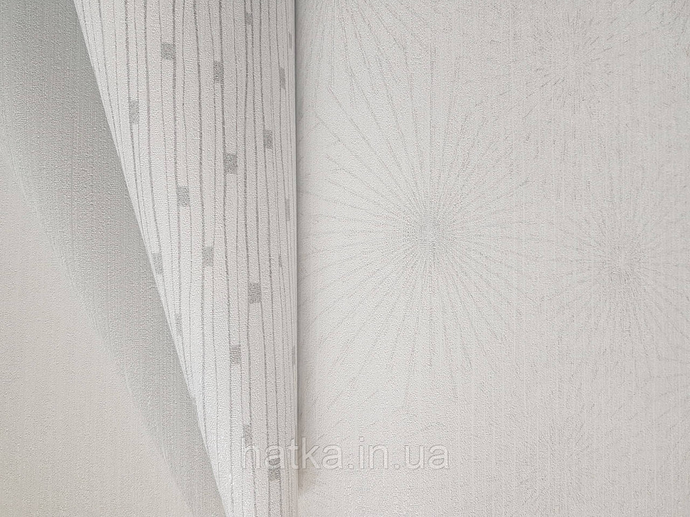 Шпалери вінілові на флізеліні AS creation The Bos 0.53х10 геометрія сережка сріблясті білі 3д Київ - фото 3