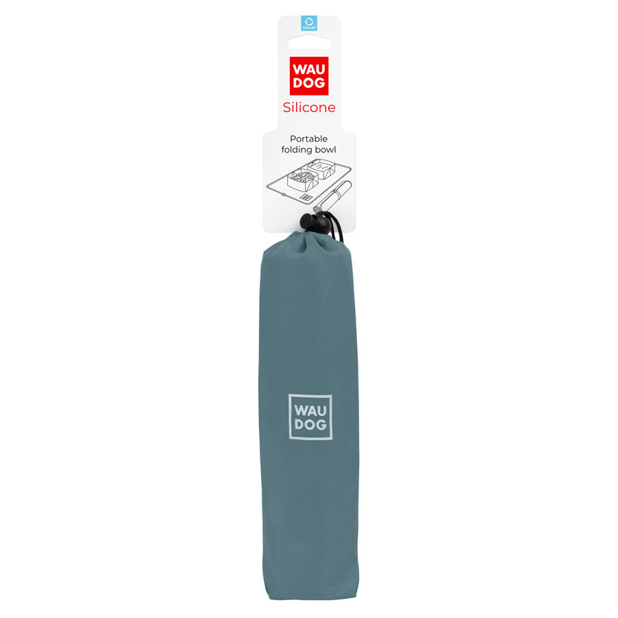 Миска складная WAUDOG Silicone,385х230х50 мм серый Киев - изображение 1