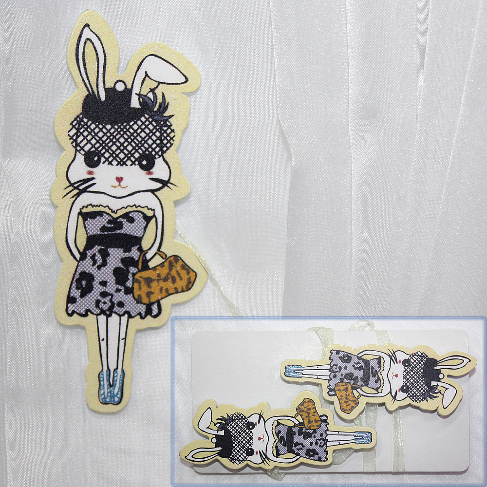 Магніти для штор і гардин (185м) Зайчик набір 2 шт Різнокольоровий (81-096) Київ - фото 1