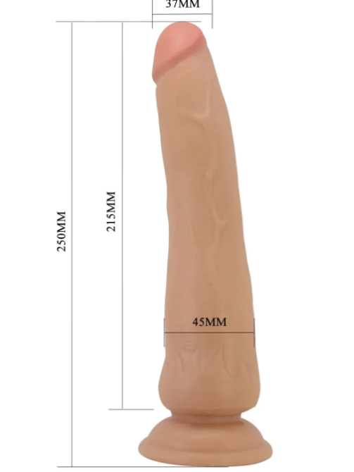 Фалоімітатор на присосці, з ефектом ковзної шкіри LyBaile - Tiemeyer Sliding Skin 9,8”, BW-008127LP Sex Aura Київ - фото 3
