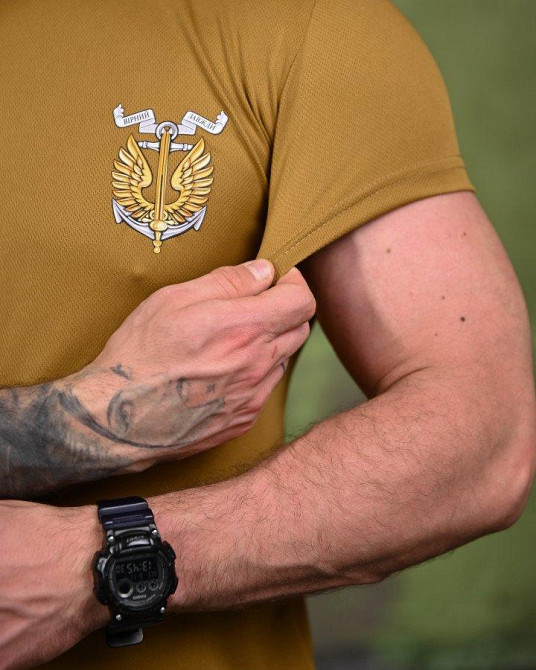 Тактическая потоотводящая футболка вірний кайот ПП7718 Одеса - фото 5