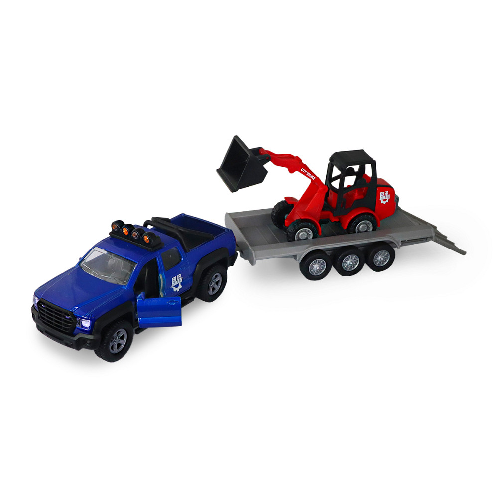 Ігровий набір - Позашляховик з причіпом і навантажувачем (світло, звук) Днепр - изображение 14