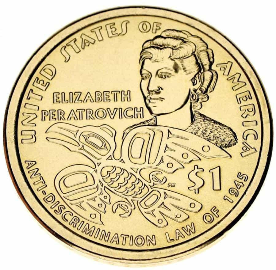 США 1 долар 2020 року Закон про дискримінацію Елізабет Ператрович, двір P Полтава - фото 1