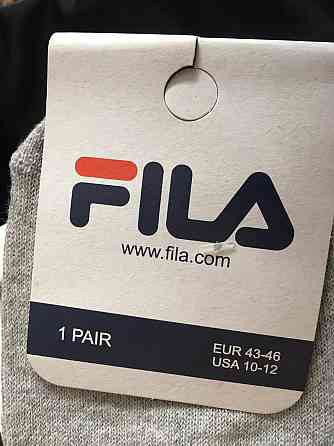 🎁 Подарунковий набір чоловічих шкарпеток 🧦 FILA | 4 пари у коробці | Якісні брендовані носки Киев
