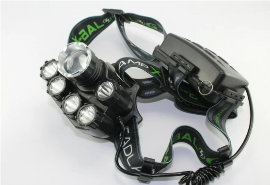 Світлодіодний Ліхтарик налобний BAILONG BL-T78 6 режимів роботи (в т.ч. ультрафіолет) до 8 годин роботи 4102 Одеса - фото 4