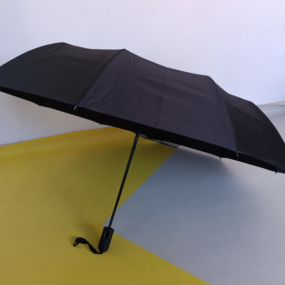 Парасолька чоловіча автомат чорний антивітер Київ - фото 3