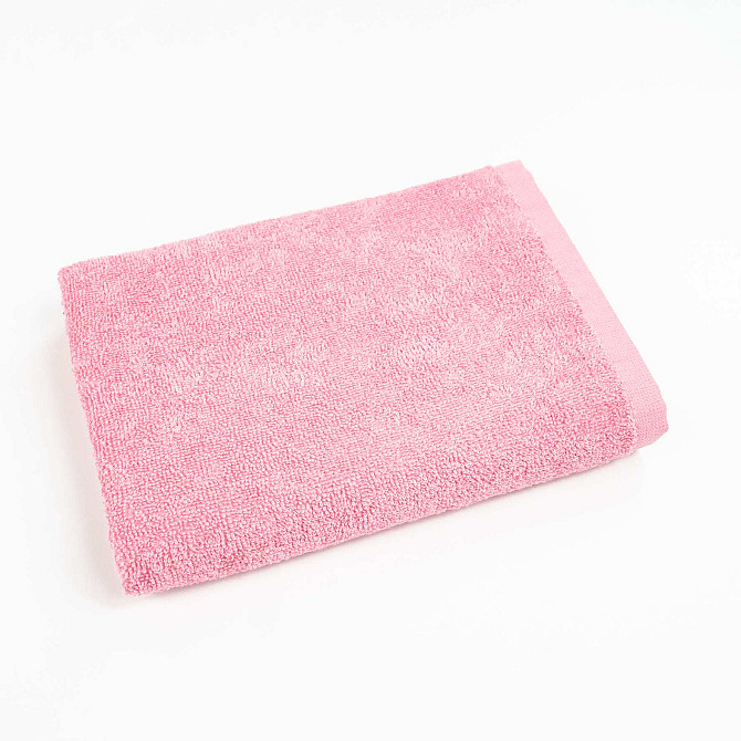 Набор махровых полотенец 3шт GM Textile 40х70см, 50х90см, 70х140см 400г/м2 (Розовый) Сумы - изображение 5