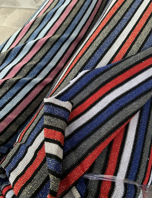 Ткань / опт / розница / трикотаж / полоска / люрекс - от 5 м. Киев - изображение 7