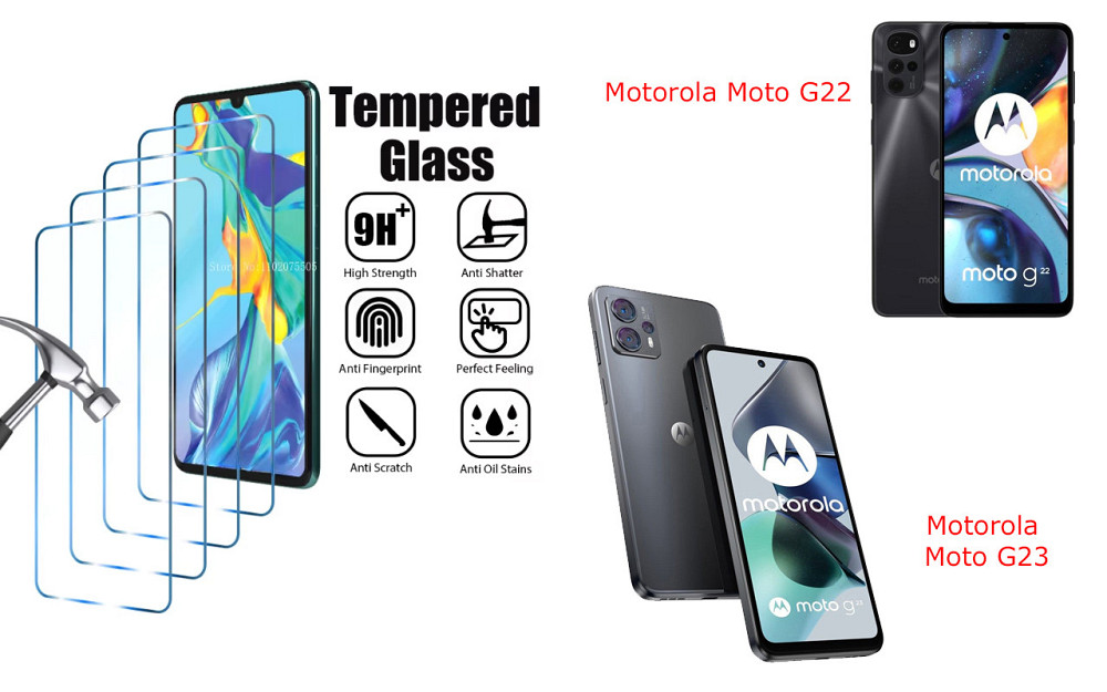 Защитное стекло ArmorGlass для Motorola Moto G22, Moto G23 – устойчивое к царапинам и ударам Киев - изображение 1