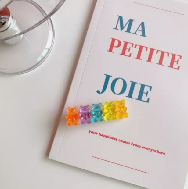 Бижутерия мишки заколка, размер 6см*1,7см, материал пластик Киев - изображение 1