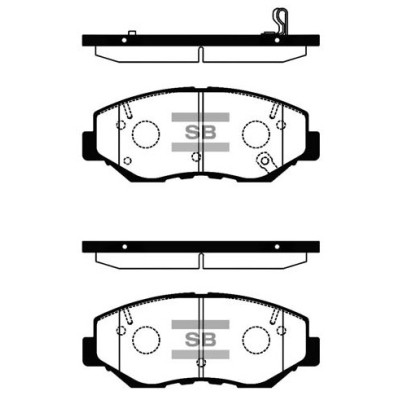 Гальмівні колодки HI-Q SP1237 Вінниця - фото 1