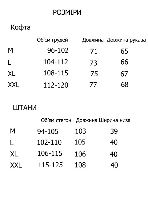 Піжама чоловіча бавовна інтерлок P8001 M Київ - фото 2