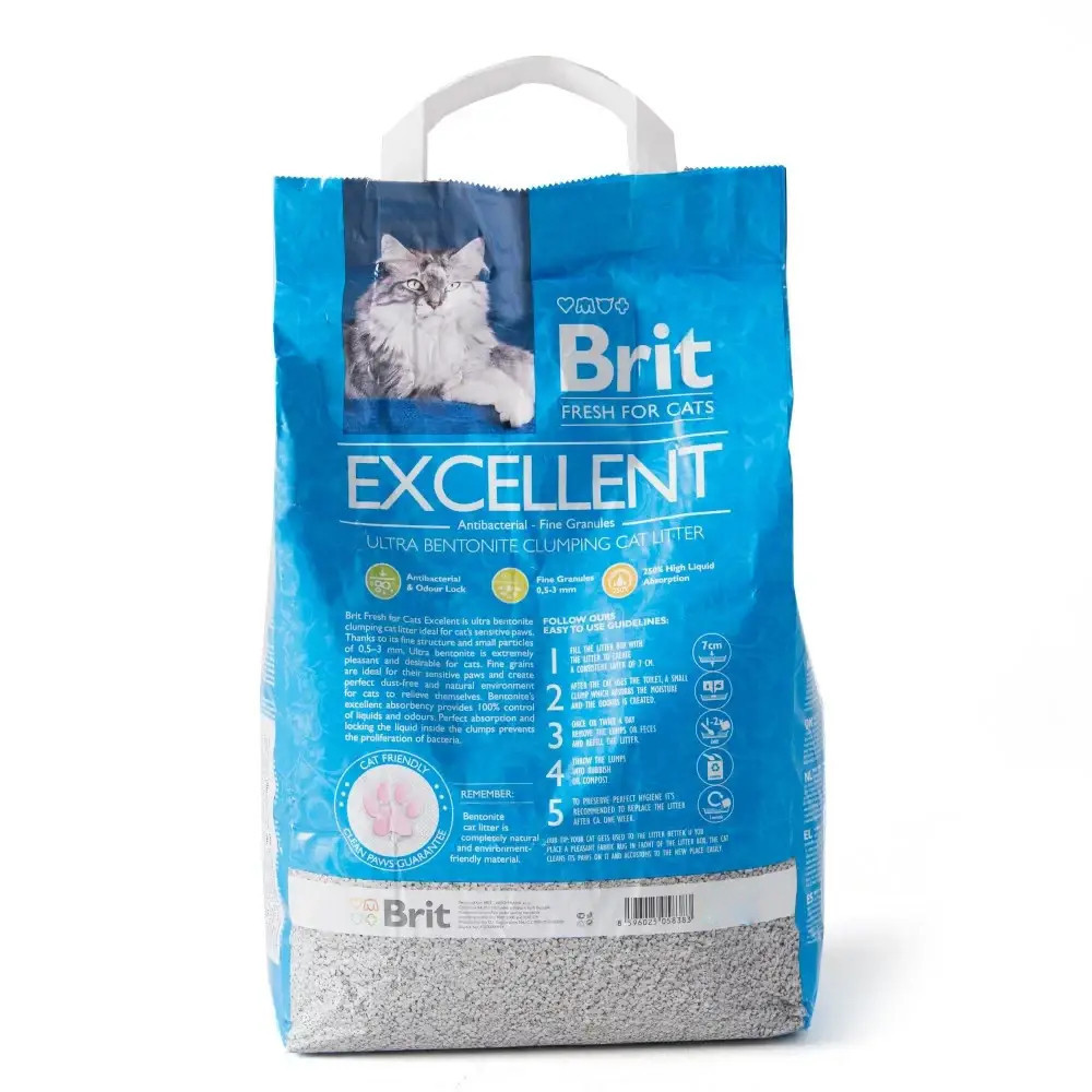 Наповнювач бентонітовий Brit Fresh Excellent для котячого туалету дрібний 5 кг Вінниця - фото 3