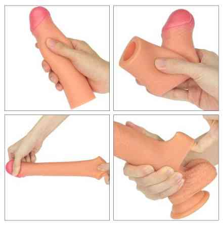 Насадка на член - Revolutionary Silicone Nature Extender Add 2" Flesh Sex Aura Київ
