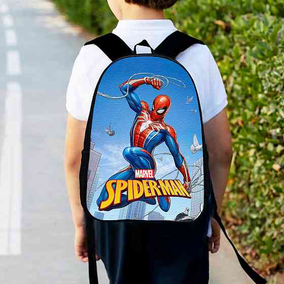 Рюкзак дитячий людина павук, спайдермен "Spiderman" 34х27см, міський ранець для хлопчика з принтом (00392) Київ