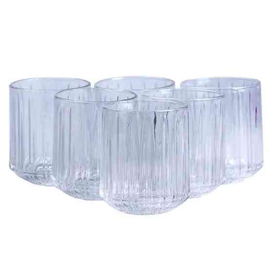 TS Kitchen Набір склянок скляних 6 штук по 315 мл прозорий Київ