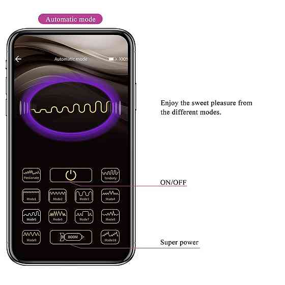 Вибростимулятор PRETTY LOVE - Klay, 10 vibration functions 10 thrusting settings Mobile APP remote c Sex Aura Киев