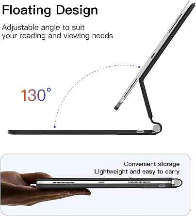 Magic Keyboard для iPad Air 13 (M3 2025, M2 2024) и iPad Pro 12.9 (3–6) Slim магнитная с трекпадом UK Киев