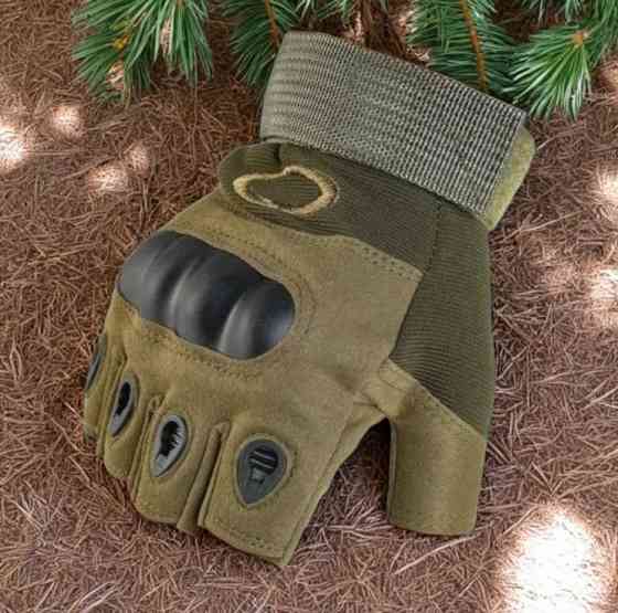 Тактичні рукавички без пальців олива 104. Розмір XL Дніпро