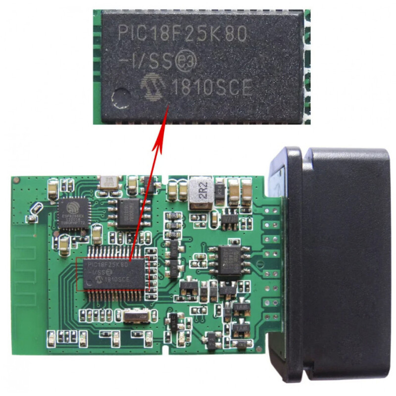 Автосканер діагностичний Elm SC03-L03 Elm327 v2.1 Wi-Fi (Чорний) Миколаїв - фото 3