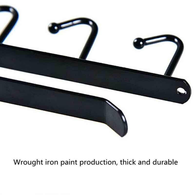 Чорна підвісна вешалка з 6 крючками для одягу та посуду Київ - фото 7