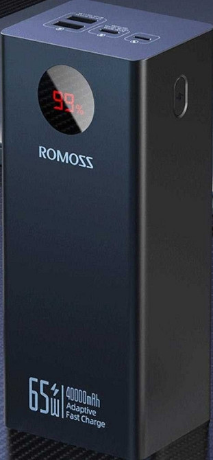 Сверхбыстрый павербанк Romoss PEA40S Pro QC4.0+PD3.0 65W 40000 mAh. Киев - изображение 1