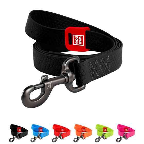 Повідець для собак водостійкий WAUDOG Waterproof, M, Ш 20 мм, Дов 183 см чорний Київ