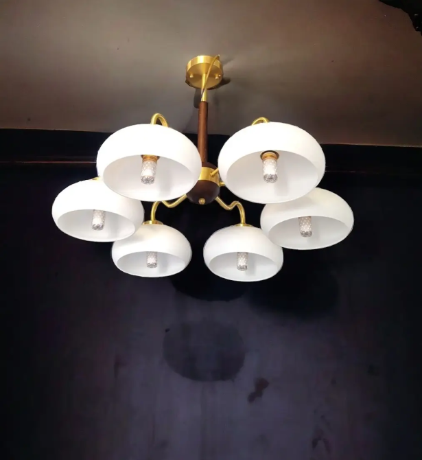 Світлодіодна люстра Примула 5040 (Золота) на 6 плафонів Вінниця - фото 1